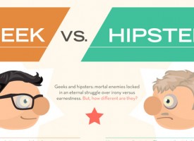 Geek vs Hipster Infographic