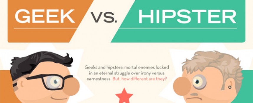 Geek vs Hipster Infographic