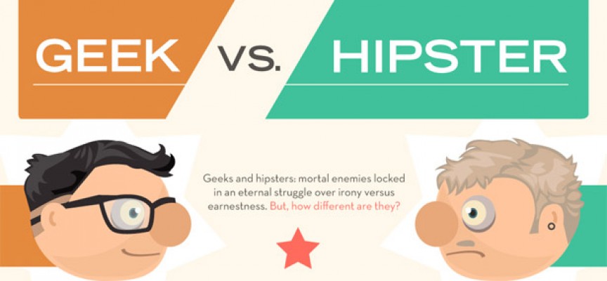 Geek vs Hipster Infographic