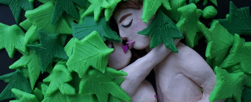 Photographs rendered in Play-Doh by Eleanor Macnair