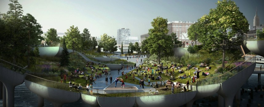 Thomas Heatherwick’s £170m design for Pier 55, Hudson River, New York