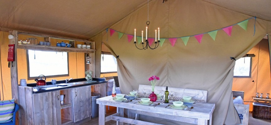 Luxury camping near Falkirk