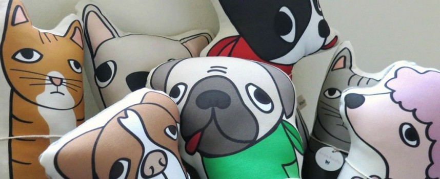 Kara Burke’s dog cushions capture the heart