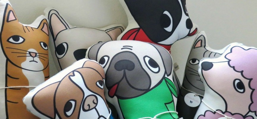 Kara Burke’s dog cushions capture the heart