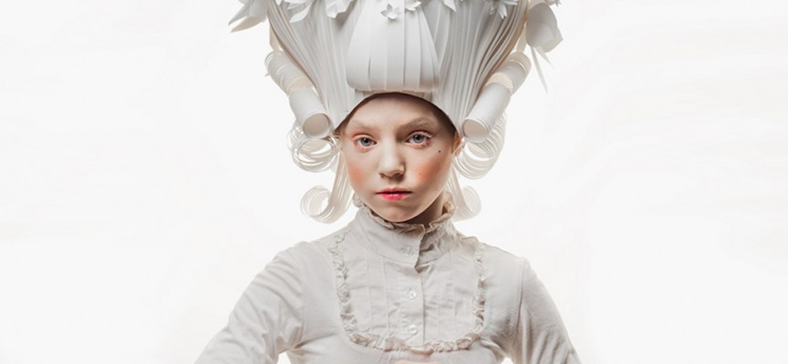 Baroque paper wigs by Asya Kozina