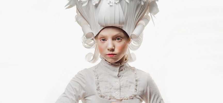 Baroque paper wigs by Asya Kozina Baroque paper wigs by Asya Kozina