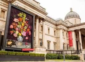 Beautiful picture made from nearly 30,000 real flowers