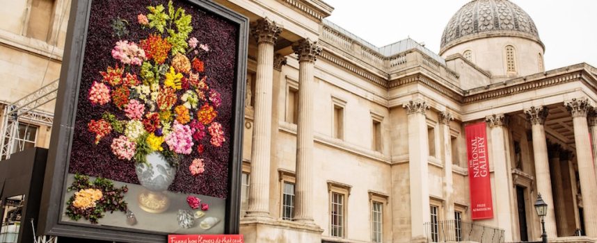 Beautiful picture made from nearly 30,000 real flowers