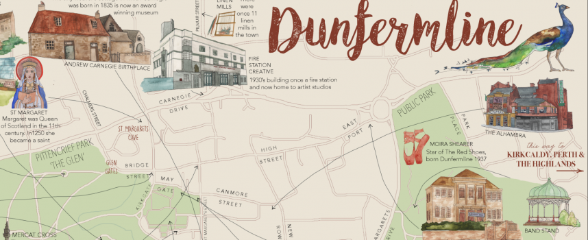 We launch new Dunfermline map: history in your hand